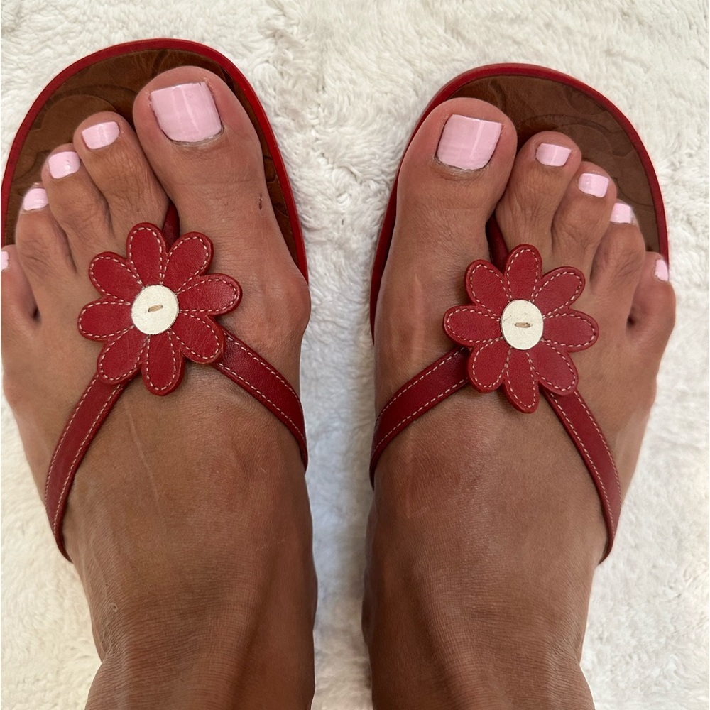 Coach Daisy leather Sandals - Picture 13 of 13